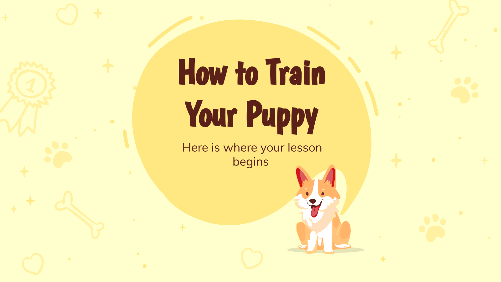如何训练你的小狗PowerPoint模板